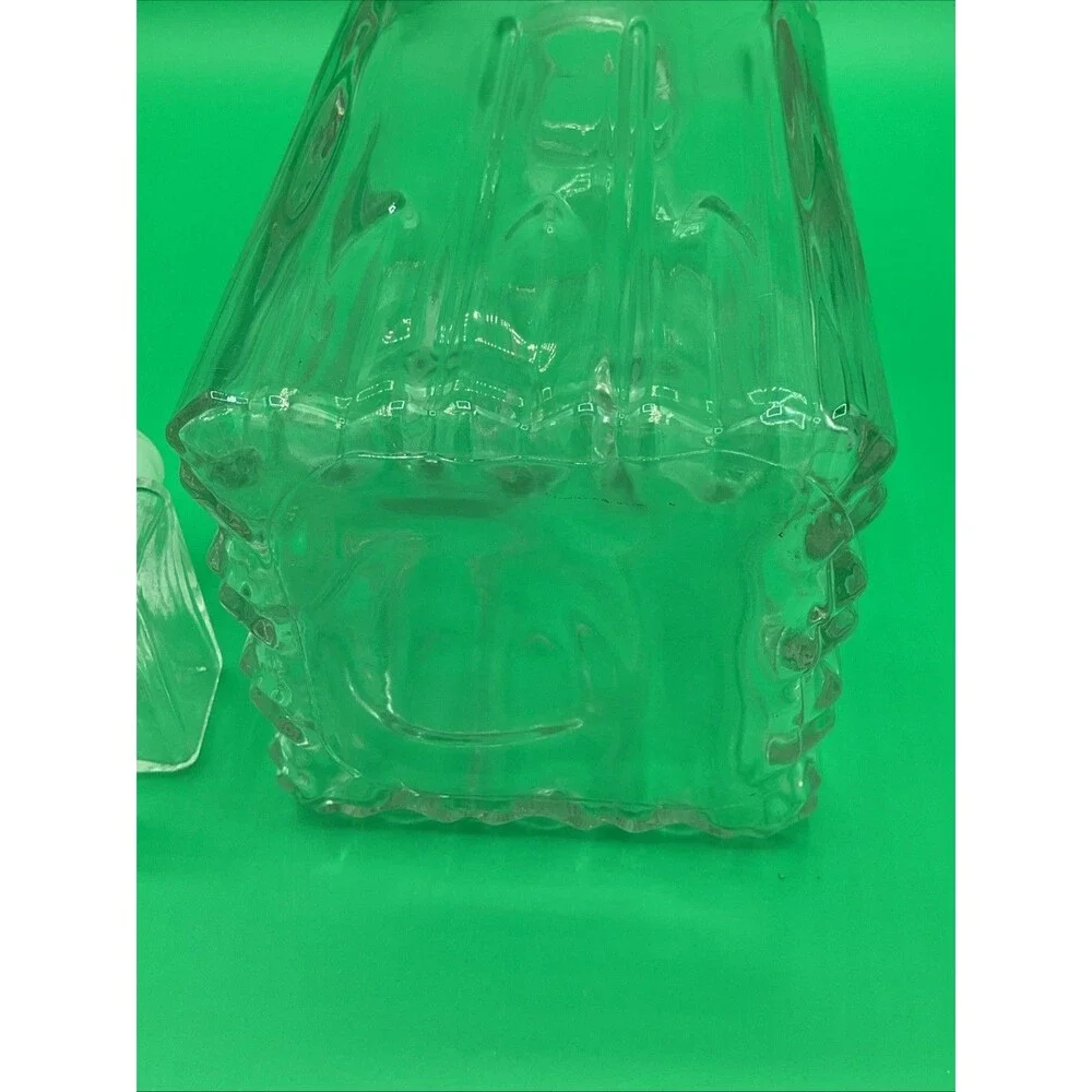 Glass Decanter Bottle Stopper Medium Made in Italy Bar Ware Decorative Container